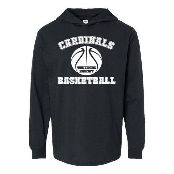 Cardinals Basketball Long Sleeve Hooded Tee - Image 3